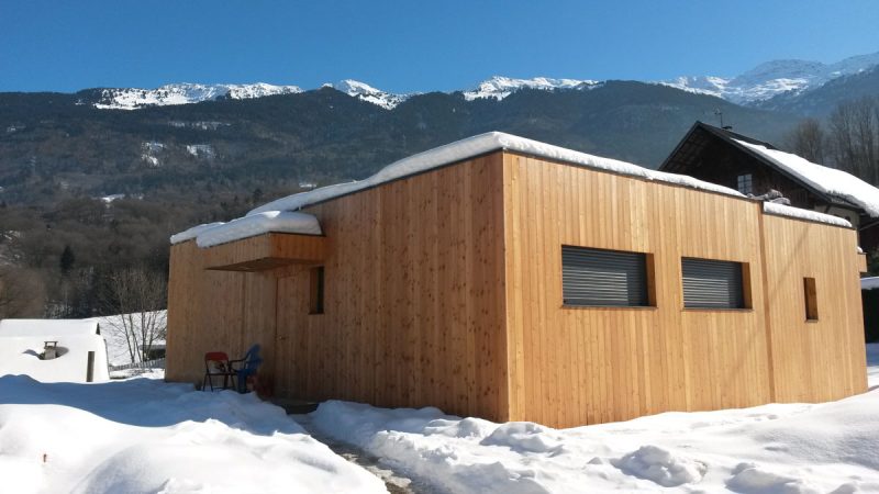 casas madera para la nieve
